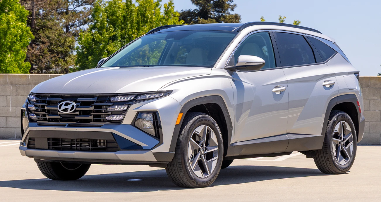 Silver Hyundai Tucson exterior