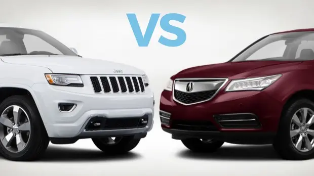 Which to Buy: Jeep Grand Cherokee vs. Acura MDX