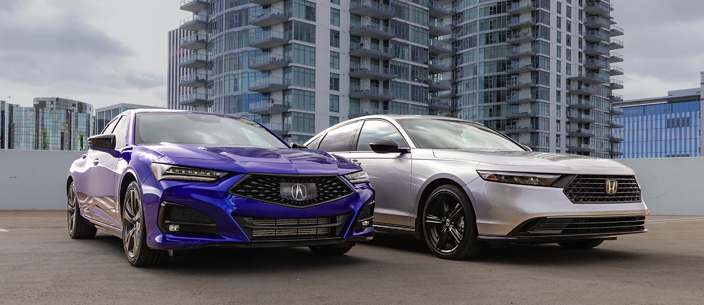 Honda Accord vs Acura TLX side by side