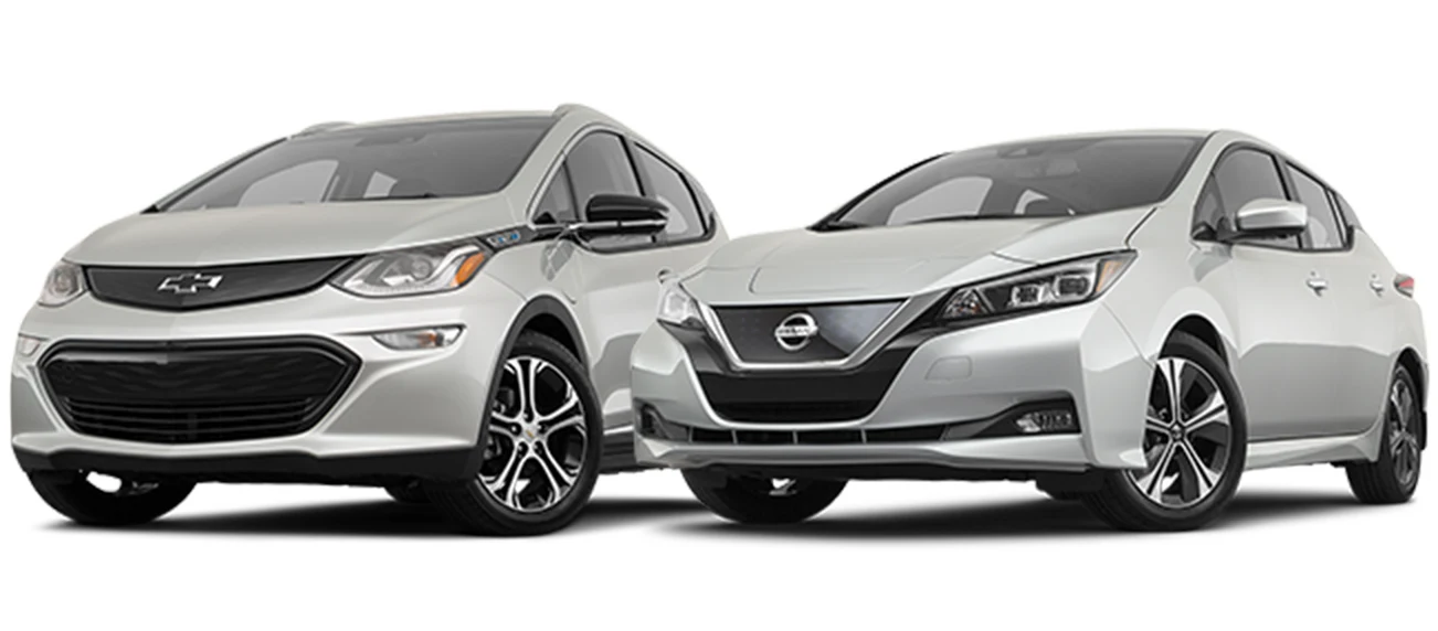 Chevrolet Bolt vs. Nissan Leaf: Hero | CarMax