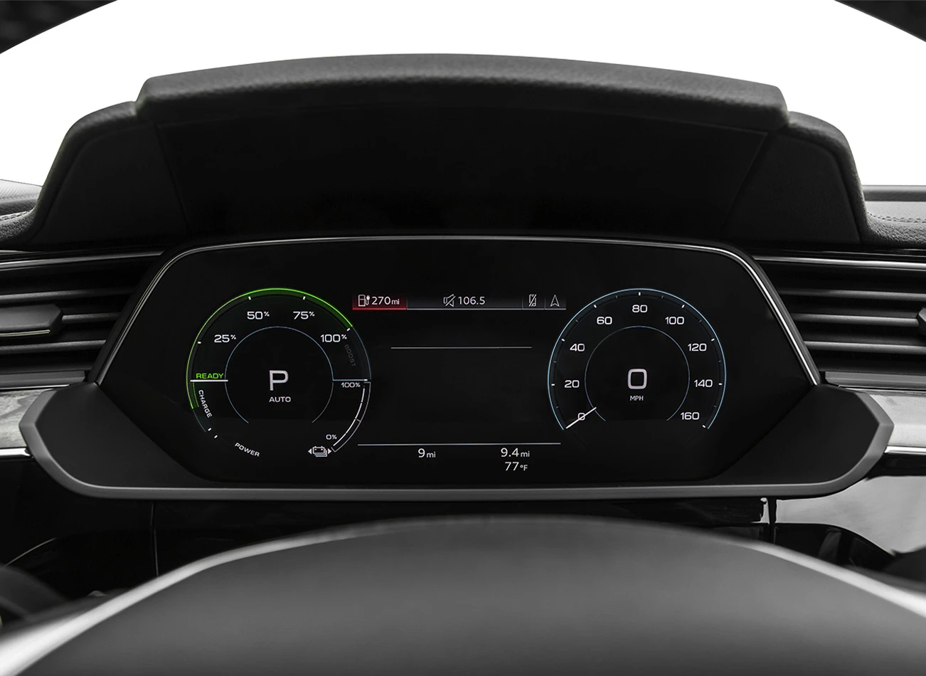2021 Audi e-tron: Speedometer 