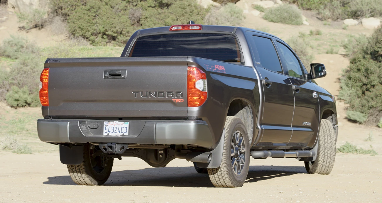 Toyota Tacoma vs. Toyota Tundra: Tundra Exterior Back View | CarMax