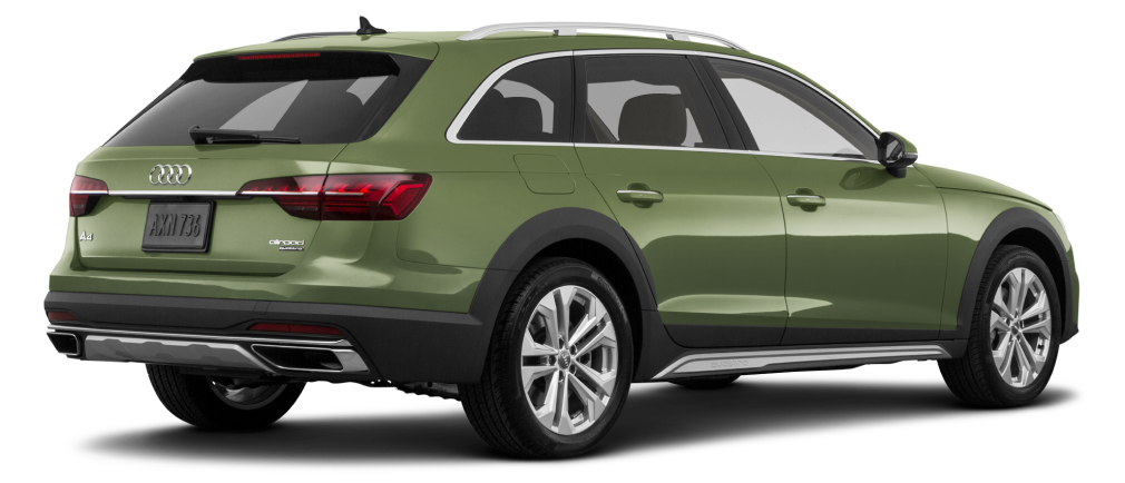2023 Audi A4 allroad Premium Plus three-quarter rear view of hatchback