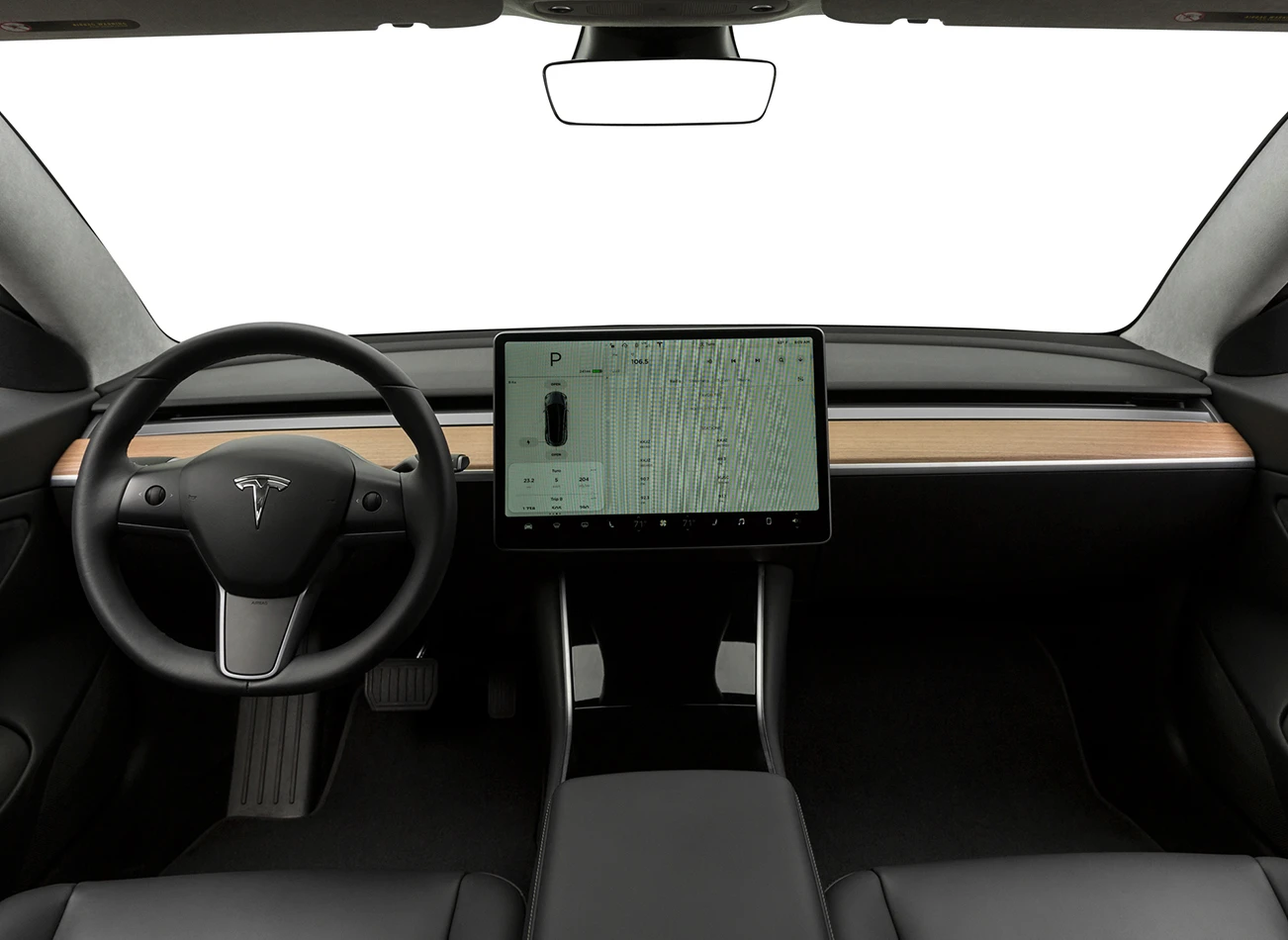 2017 Tesla Model 3: Steering and dashboard | CarMax