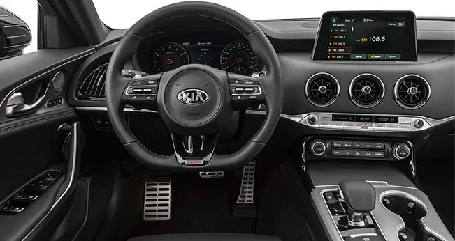 Ask the Expert: Best Midsize Sedans: Kia Stinger Interior | CarMax