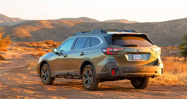 Toyota 4Runner vs. Subaru Outback: Outback Rear Angle Exterior | CarMax