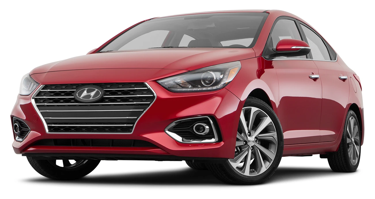 Red 2022 Hyundai Accent Limited