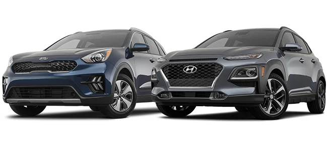 Essai comparatif : le Hyundai Kona hybride (2023) défie le Kia Niro
