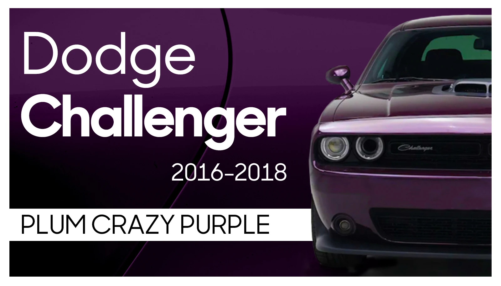 Dodge Challenger Plum Crazy Purple 2016-2018