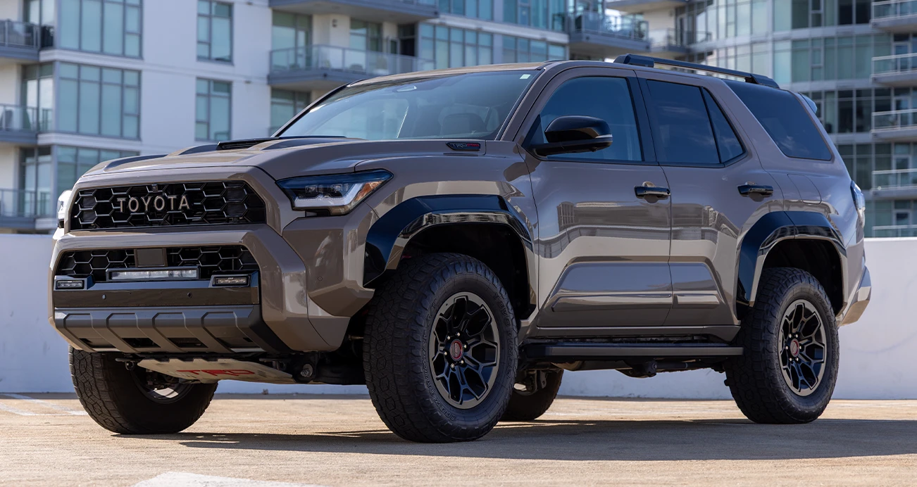 2025 Toyota 4Runner parked on city rooftop