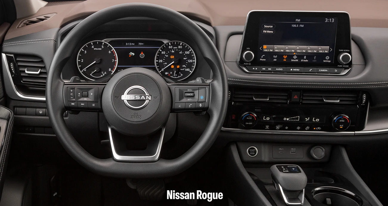 Nissan Rogue Tech interior view