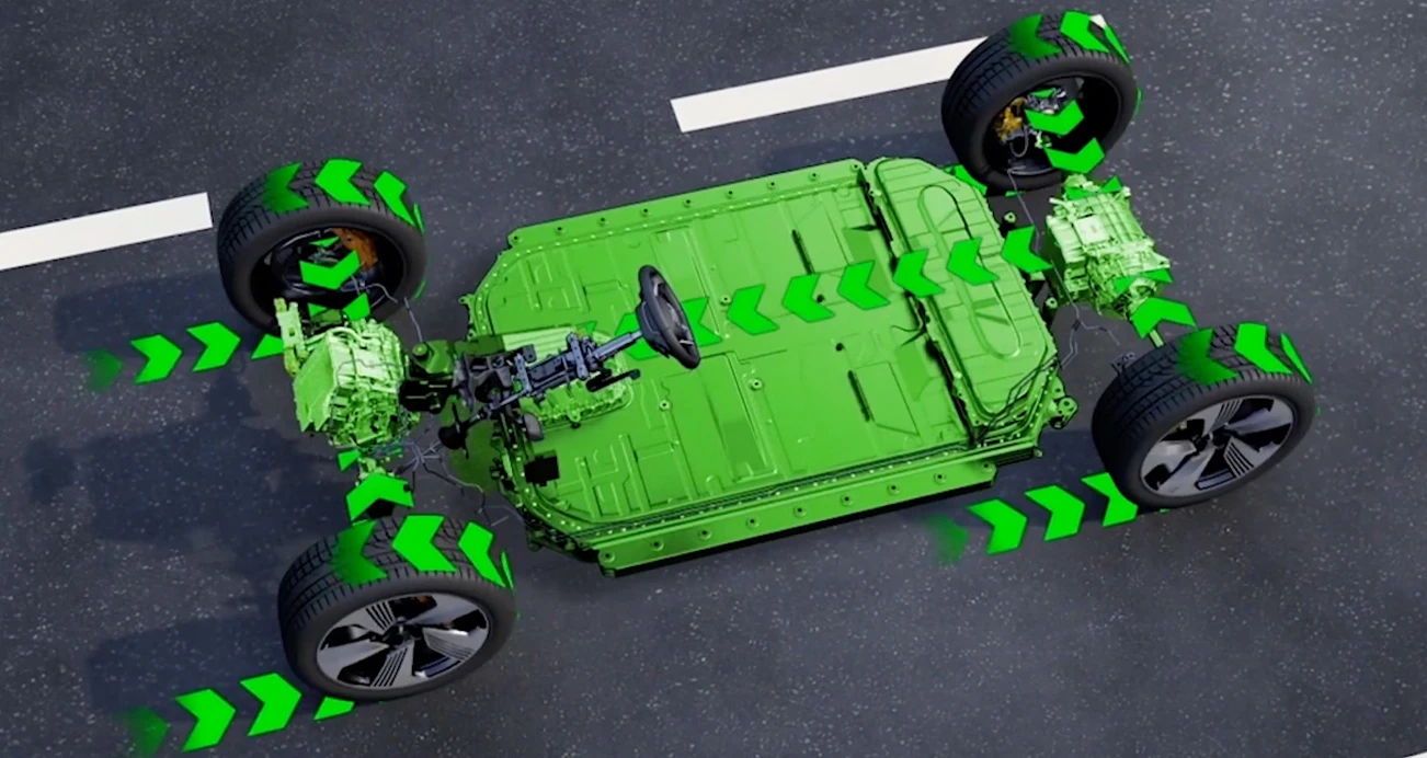 Graphic displaying Regenerative Braking in a hybrid vehicle 