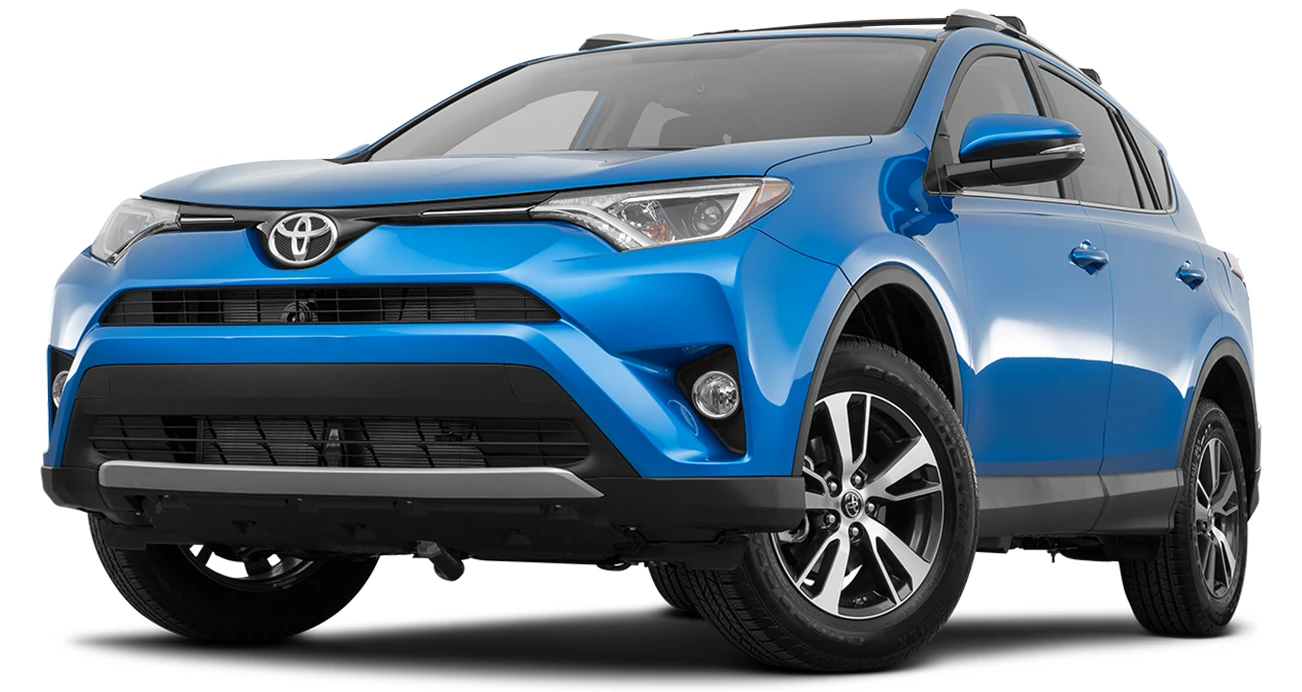 Blue 2018 Toyota RAV4 XLE 