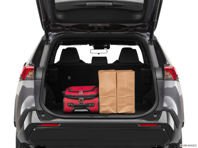 2022 Toyota RAV4 Prime cargo area loaded with things