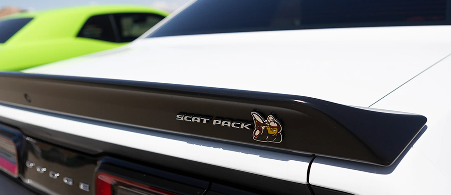 White Dodge Charger Scat Pack Trim