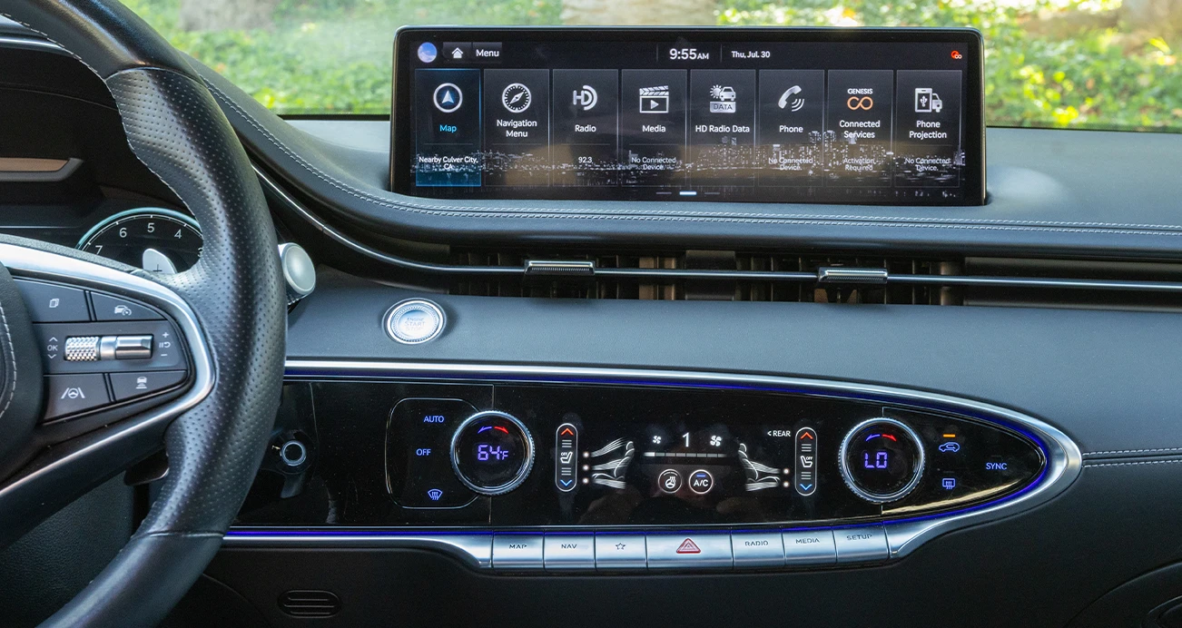 Genesis GV70 dashboard and touchscreen