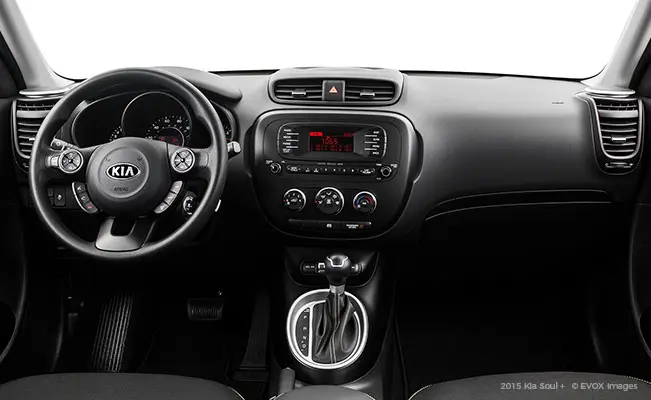 Which to Buy: Honda Fit vs. Kia Soul - 2015 Kia Soul Interior | CarMax