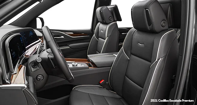 2021 Cadillac Escalade Review: Front seats | CarMax