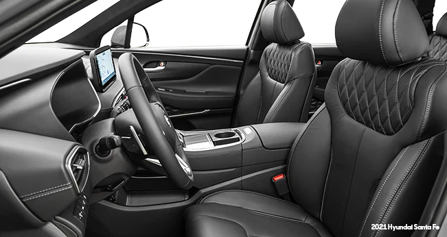 2021 Hyundai Santa Fe Review: Front seats | CarMax