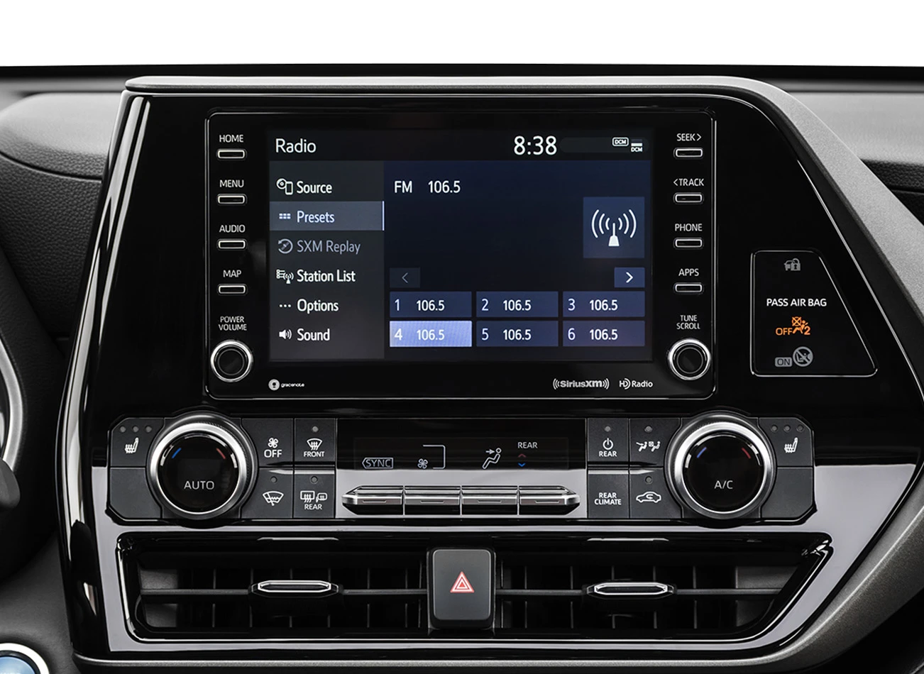 2022 Toyota Highlander Hybrid: Entertainment screen 