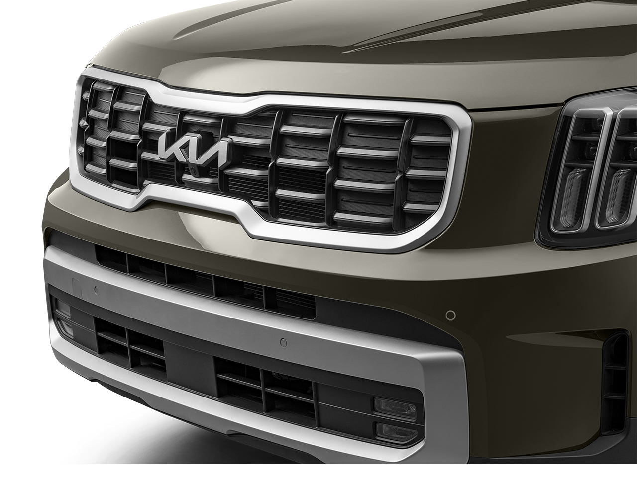 Dark green 2025 Kia Telluride grill