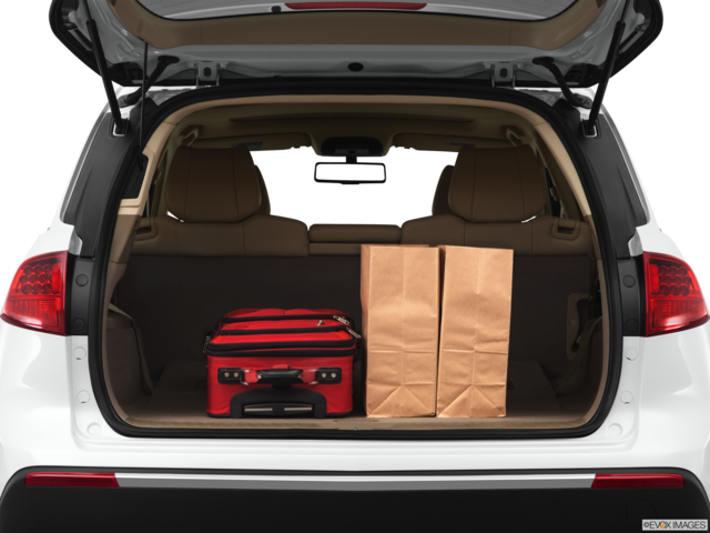 2012 acura mdx cargo area with stuff