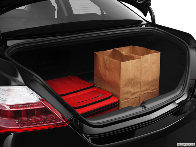 2012 acura rl cargo area with stuff
