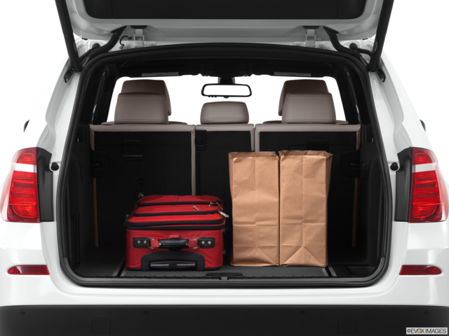 2012 bmw x3 cargo area with stuff