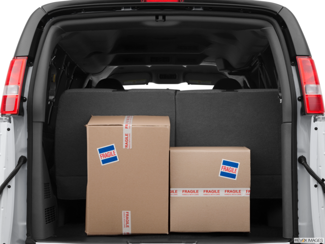 2012 chevrolet express-2500 cargo area with stuff