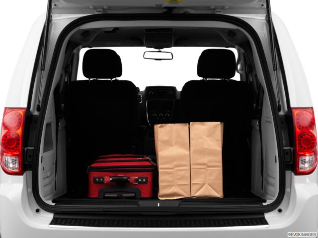 2012 dodge grand-caravan cargo area with stuff