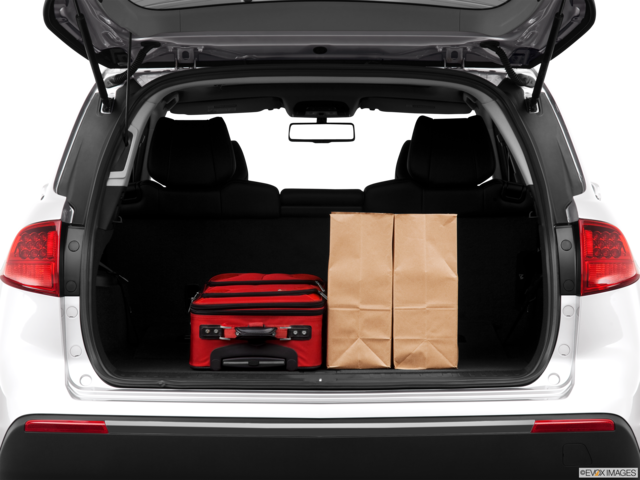 2013 acura mdx cargo area with stuff