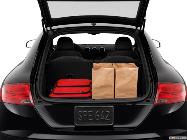 2013 audi tts cargo area with stuff