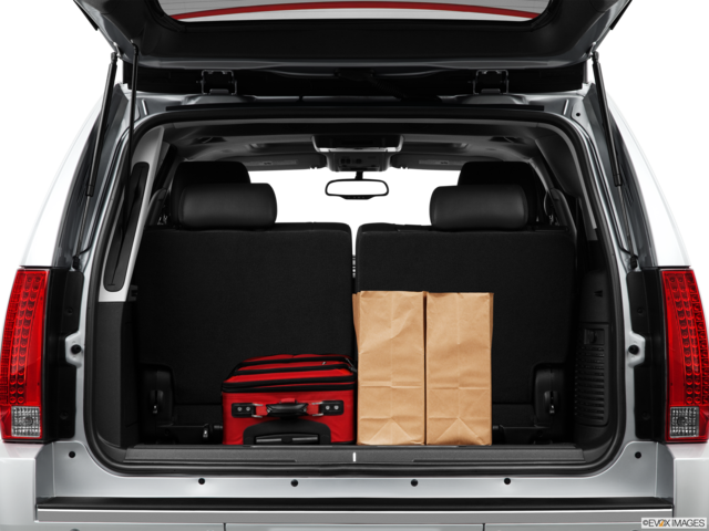 2013 cadillac escalade cargo area with stuff