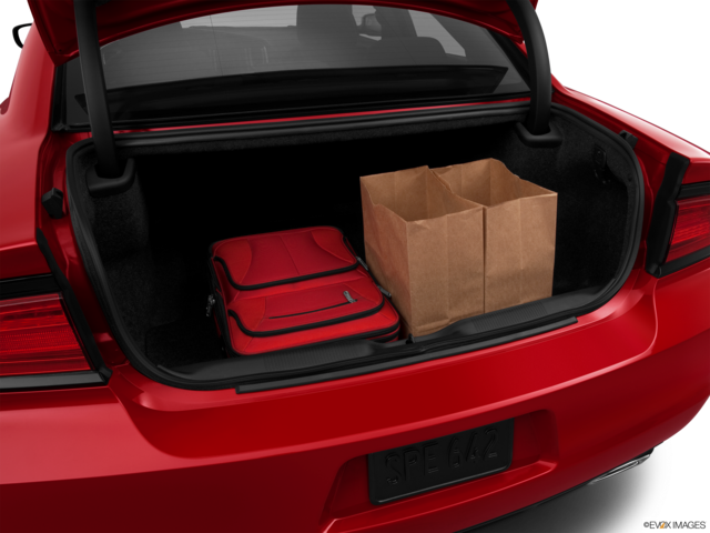 2013 dodge charger cargo area with stuff
