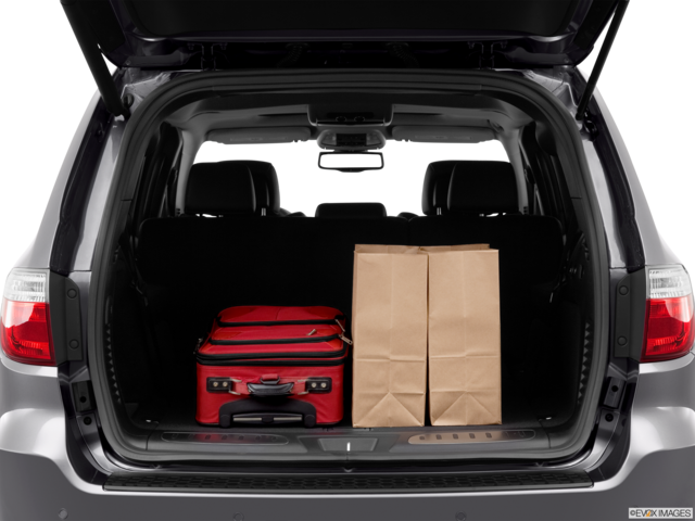 2013 dodge durango cargo area with stuff