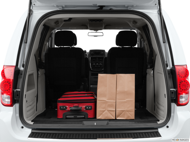2013 dodge grand-caravan cargo area with stuff