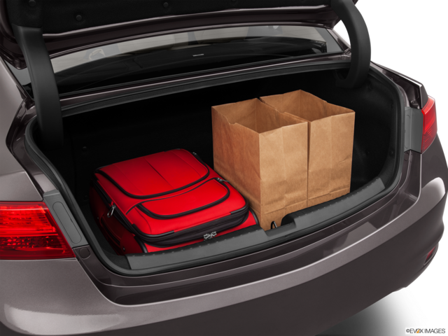 2014 acura ilx-hybrid cargo area with stuff