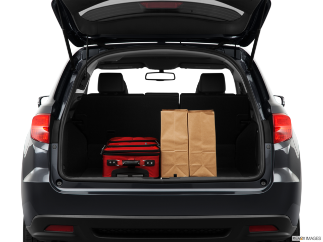 2014 acura rdx cargo area with stuff