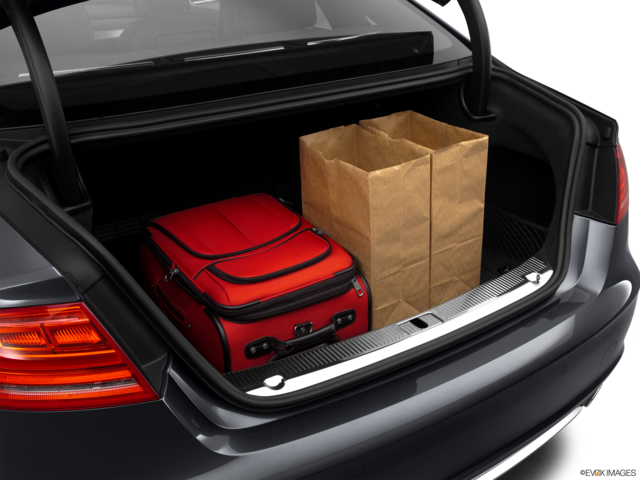 2014 audi s8 cargo area with stuff