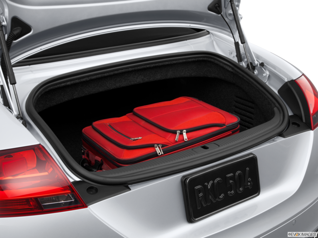 2014 audi tts cargo area with stuff
