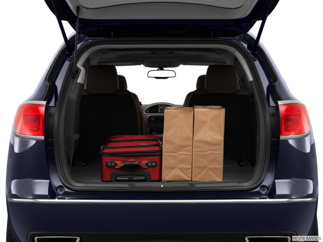 2014 buick enclave cargo area with stuff