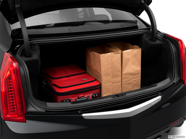 2014 cadillac ats cargo area with stuff