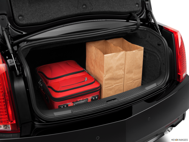 2014 cadillac cts cargo area with stuff