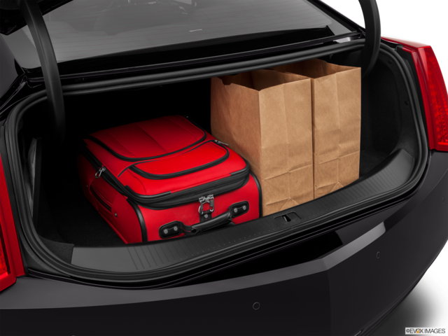 2014 cadillac elr cargo area with stuff