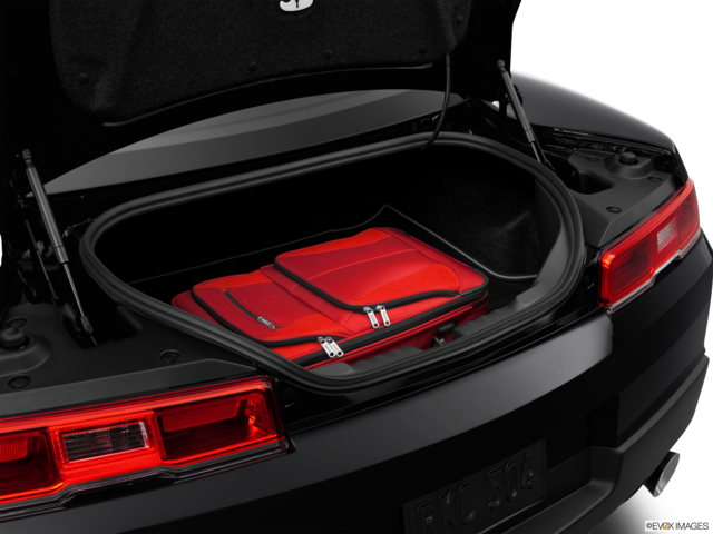 2014 chevrolet camaro cargo area with stuff