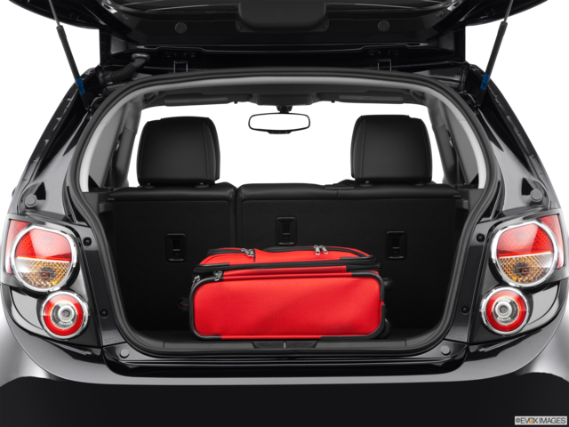 2014 chevrolet sonic cargo area with stuff