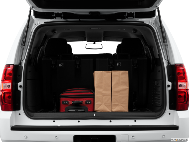 2014 chevrolet tahoe cargo area with stuff