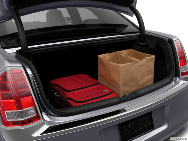 2014 chrysler 300 cargo area with stuff