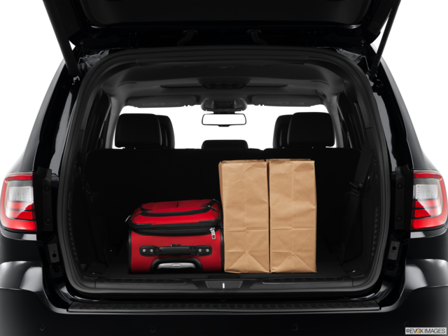 2014 dodge durango cargo area with stuff