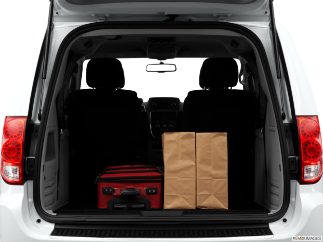 2014 dodge grand-caravan cargo area with stuff